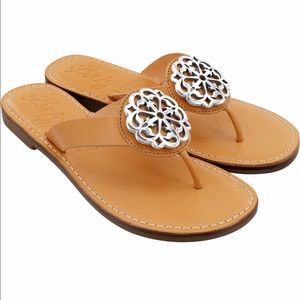 Brighton Alice Sandals, natural, BRAND NEW